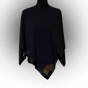 Another Thyme black sheer cape size XL